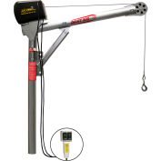 OZ Lifting Steel Davit Crane, 500 Lb. Capacity w/ 110 AC Electric Winch