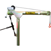 OZ Lifting Tele-Pro Davit Crane 2500 Lb. Capcity W/ Manual Winch And Brake