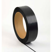Global Industrial™ 8" x 8" Core Polypropylene Strapping, 4500'L x 3/4"W x 0.033" Thick, Black