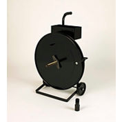 Pac Strapping Cart for Steel & Poly Strapping for 1/2" Strap Width, Black