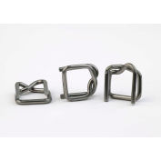 Pac Strapping Heavy Duty Polypropylene & Cord Strapping Wire Buckles, 1/2" Strap Width, Pack of 1000