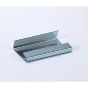 Pac Strapping Regular Duty Snap On Steel Strapping Seals, 3/4" Strap Width, Silver, Pack of 2000