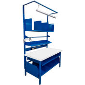 Built-Rite Complete Packing Workbench W/Power Apron, Laminate Square Edge, 60"W x 30"D