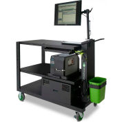 Newcastle Systems PC Series Mobile Powered Workstation, 54"W x 26"D, 200AH Battery