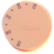 PECO Horizontal Knob 73205, Marked Warmer-Cooler For PECO T155 & T167 Thermostats, Package of 10