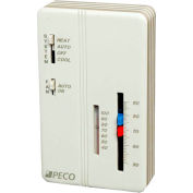 PECO Modulating Fan Coil Thermostat W/ Auto-Heat-Cool-Off Switch, Off