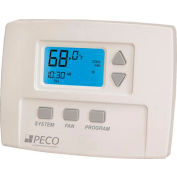 PECO Programmable Fan Coil Thermostat With 3-Speed Control, 24-277VAC, FC Stat