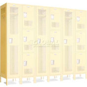 Penco 602122V-056 Invincible II Group End For 8 & 9 Tier Lockers, Perf, 16 Ga, 15"D X 72"H, Sunburst