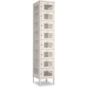 Penco 6A405-812 Invincible II Locker, 8 Tier Basic Unit, 15"W x 21"D x 9"H, Hunter Green