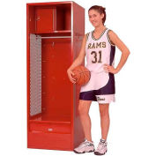Penco 6KFD23 Stadium® Locker With Shelf, Security Box & Footlocker, 24x21x72 Green, Unassembled
