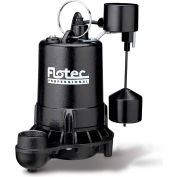 Flotec Professional Series Cast Iron Sewage Pump 3/4 HP, Tethered Switch