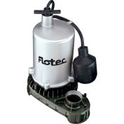 Flotec 1/2 HP Zinc Body Submersible High Output Sump Pump, Tethered Switch