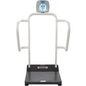 Health O Meter 1100KL Digital Bariatric Scale 1000 x0.2lb/454 x 0.1kg w/ Rails & Wheels
