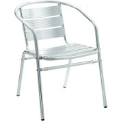 Premier Hospitality Furniture Luna Outdoor Aluminum Chair With Arms - Pkg Qty 4