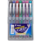 Pilot® Precise Grip Rolling Ball Pen, Extra Fine, 0.5mm, Assorted Ink, 7/Pack