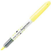 Pilot® Spotliter Supreme Highlighter, Chisel Tip, Fluorescent Yellow Ink, Dozen