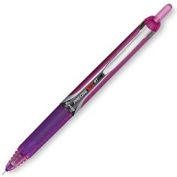 Pilot® Precise V5RT Retractable Roller Ball Pen, Purple Ink, .5mm, Dozen