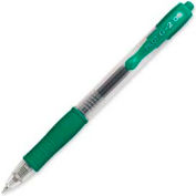 Pilot® G2 Gel Retractable Rollerball Pen, Extra Fine, 0.5mm, Green Ink, Dozen