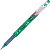 Pilot® Precise P-700 Gel Rollerball Pen, Fine, 0.7mm, Green Barrel/Ink, Dozen