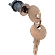 Primeline Products E 2005 Sliding Door Cylinder Lock, Wafer Type, 1" Door, Diecast