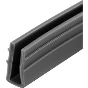 Prime-Line P 7738 - Glass Glazing Channel, 1/4", Double Pane, Gray Vinyl, 200'