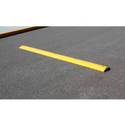 Yellow Speed Bump with Cable Protection & Hardware - 108" Long