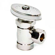 Brasscraft 3/8" Fip Inlet X 3/8" Od Tube Outlet Chrome Plated Brass Multi-Turn Angle Valve - Pkg Qty 60