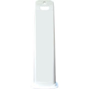 4100-W Vertical Panel Channelizer Barricade W/ Oversized Handle, White