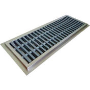 IMC Floor Trough CFT-1248-PFG 12"W x 48"L x 4"D with Fiberglass Grating & 1 Center Drain