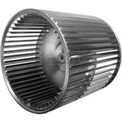 Double Inlet Blower Wheel, 12-5/8" Dia., CW Or CCW, 13-3/16"W, 3/4" Bore