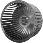 Single Inlet Blower Wheel, 11-1/8" Dia., CW, 1650 RPM, 3/4" Bore, 6"W, Galvanized