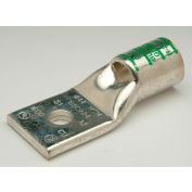 Penn-Union BLU1/0S1, Cu Compress. Lug Std Barrel 1 Hole w/Inspect. Window 1/0 AWG 3/8" Stud Pink - Pkg Qty 10