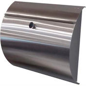 Spira Stainless Steel Wall Mount Mailbox SPA-M002SS - 14-3/4"W x 4"D x 13"H, Stainless
