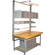 Global Industrial Bench-In-A-Box Packing Workbench, Butcher Block Eased Edge, 72"W x 30"D