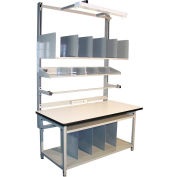 Global Industrial Bench-In-A-Box Packing Workbench, ESD T-Mold Edge, 72"W x 30"D