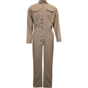 ArcGuard® 8 cal Protera Flame Resistant Coveralls, MD x 32, Tan, C88LIMD32