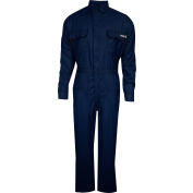 TECGEN Select® 8 cal Flame Resistant Coveralls, 4X, Navy, TCG02160881