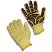 PIP Kut-Gard® Kevlar® Gloves, 100% Kevlar®, Medium Weight, PVC Tiger, XL