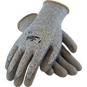 PIP G-Tek® CR Polyurethane Salt & Pepper Grip Gloves with HPPE Liner, Gray, L, 1 DZ