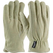 PIP Insulated Top Grain Cowhide Drivers Gloves, Fleece Pile Lining, L