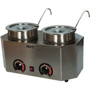 Paragon 2029A Pro-Deluxe Can Dual Warmer Ladle Unit, 19-3/4"W x 11-3/4"D x 9"H - Model A