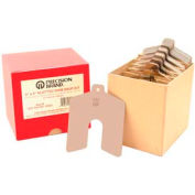 Size A 2" x 2" Stainless Steel Slotted Shim, 80 Piece Shop Kit - Made In USA