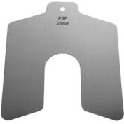 75mm x 75mm x 2mm Stainless Steel Metric Slotted Shim (Pack of 10) - Made In USA