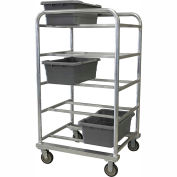 PVI Aluminum Lug Cart HDLUGDB10 - 10 Lug Cap. Heavy Duty All-Welded 31-1/4"L x 27-1/2"W x 57"H, Gray