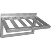 Prairie View TBWS2024PH, Pot Rack Wall Shelf, 20"W x 15-3/4"H x 24"L, Aluminum