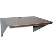 Prairie View WM181224, Aluminum Microwave Wall Mount Shelf, 18"W x 12"H x 24"L, Aluminum