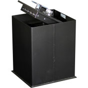 Protex Large Size In-Ground Deep Floor Safe With Combo Lock IF-2500C 14-1/8"x12-3/4"x17-1/2" Gray
