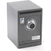 Protex Extra Large Heavy Duty Drop Safe With Dial Combo Lock TC-03C 8" x 10" x 12" Gray