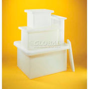 Saint Gobain XLPE Rectangular Tank w/Flat Flange 12300-0087 260 Gal 48"Lx36"Wx36"H 5/16"Wall, Yellow