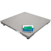 Adam Equipment PT Series Stainless Steel Platform Scale With LCD Indicator, 5'x5', 10,000 lb x 2 lb